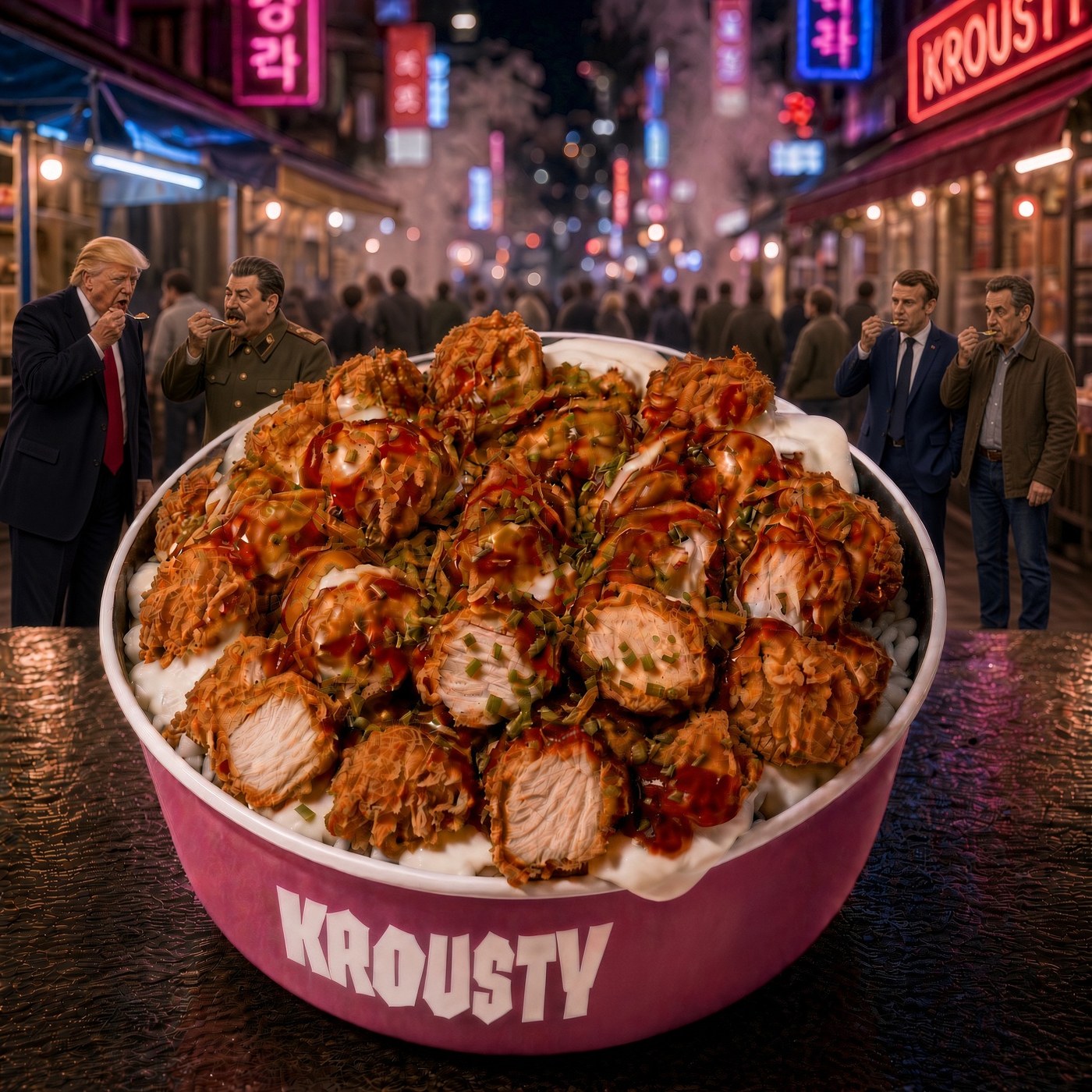 Krousty Tenders — riz, poulet croustillant et sauces du Krousty Lab à Haubourdin
